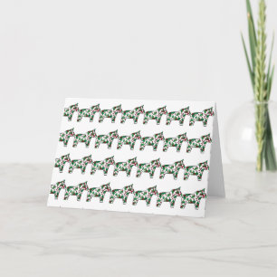 Christmas Dala Horses Thank You Card