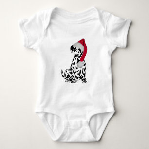 Christmas Dalmatian Baby Bodysuit