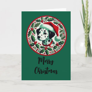 Christmas Dalmatian Card