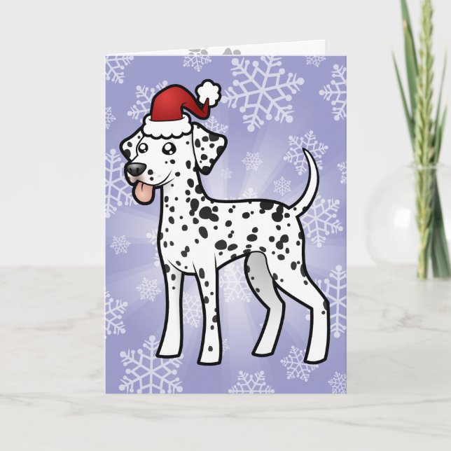 Christmas Dalmatian Holiday Card (Front)