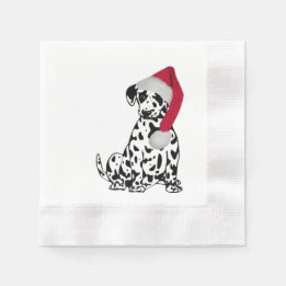 Christmas Dalmatian Napkin