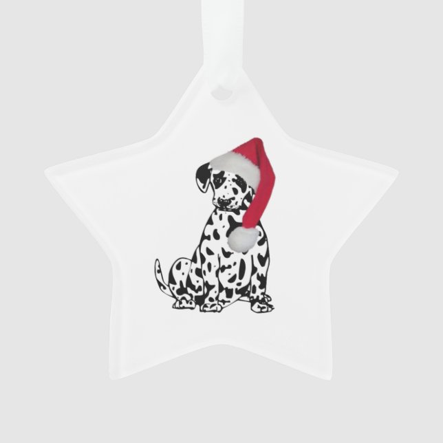 Christmas Dalmatian Ornament (Front)
