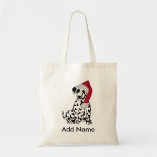 Christmas Dalmatian Personalised Tote Bag