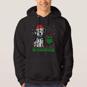 Christmas Dalmatian Santa Cute Xmas Dog Lover Hoodie