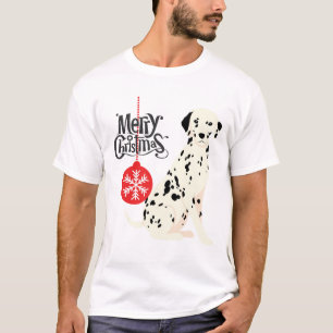 Christmas Dalmatian   T-Shirt