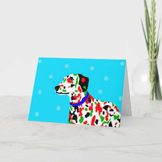 christmas dalmation holiday card (Front)