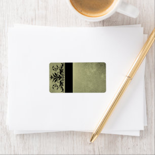 Christmas Damask  Address Labels -