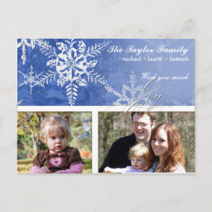 Christmas Damask Snowflake - Card