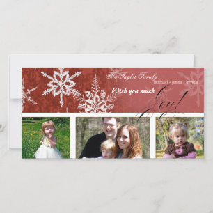 Christmas Damask Snowflake -  Card