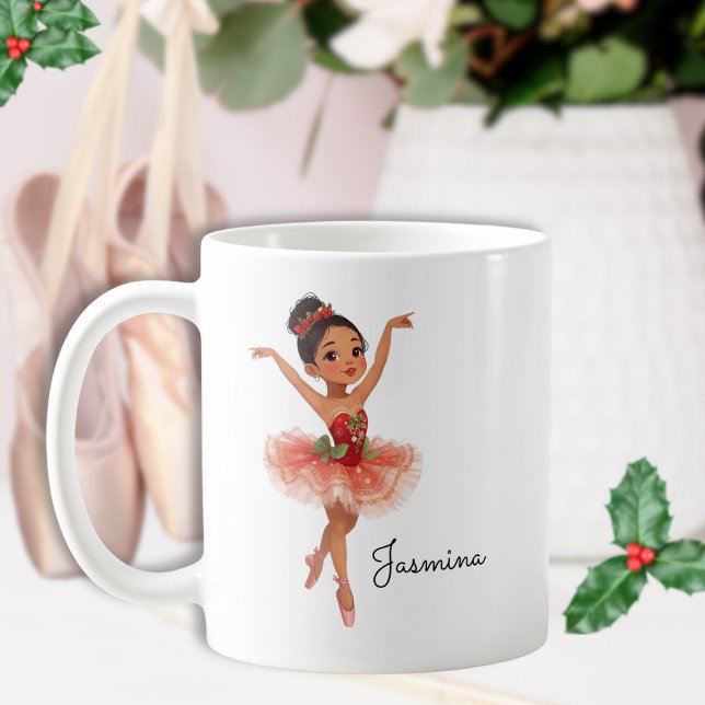 Christmas Dancing Ballet Girl  Coffee Mug (Creator Uploaded)