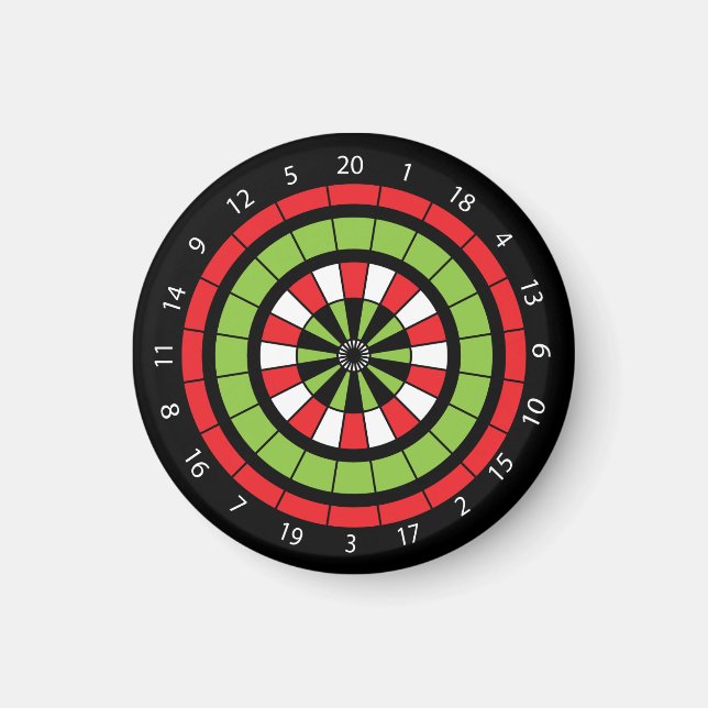 Christmas Dartboard Magnet (Front)