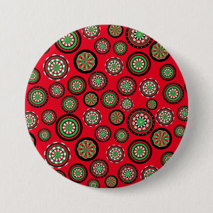 Christmas Dartboards 7.5 Cm Round Badge