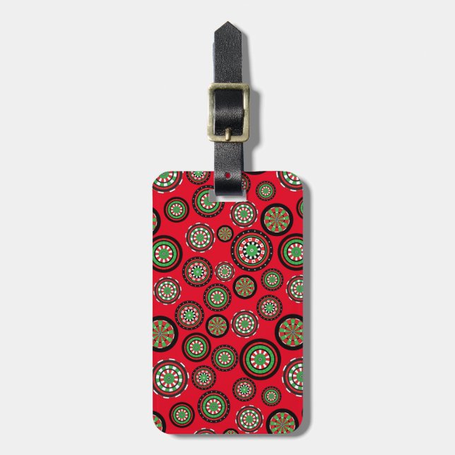 Christmas Dartboards Luggage Tag (Front Vertical)