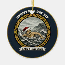 Christmas Day Dip Santa Hat Sea Swimmer