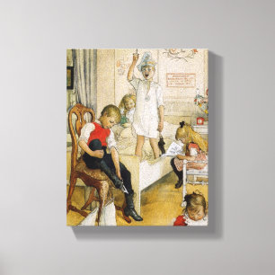 Christmas Day in the Nursery Canvas Print