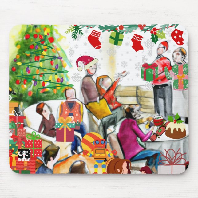 Christmas Day Mouse Mat (Front)