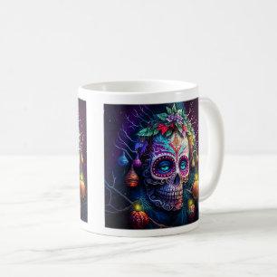 Christmas Day of the Dead Classic Mug, 11 oz Coffee Mug