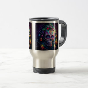 Christmas Day of the Dead Travel/Commuter Mug, 15  Travel Mug