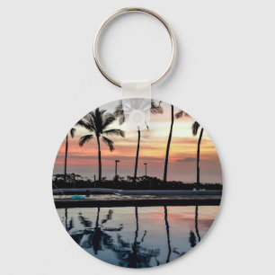 Christmas Day Sunset Key Ring