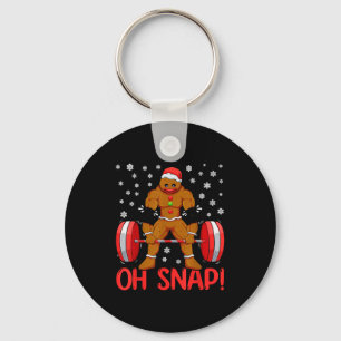 Christmas Deadlifts Workout Oh Snap Gingerbread Ma Key Ring