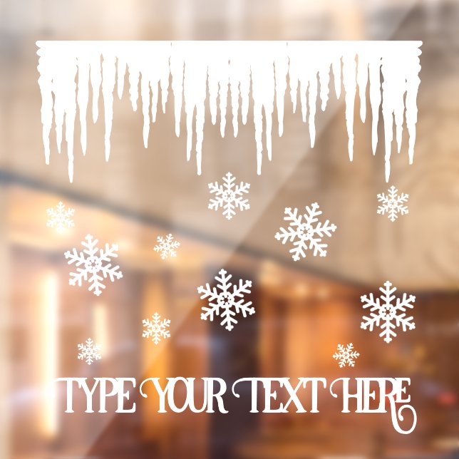 Christmas Decal Nonsecular Holiday Window Cling (Sheet 2)