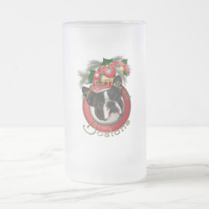 Christmas - Deck the Halls - Bostons Frosted Glass Beer Mug