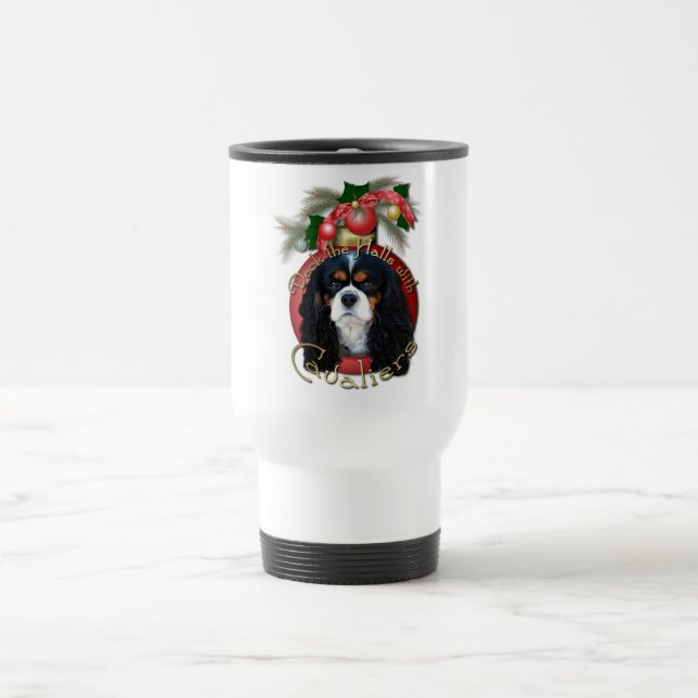 Christmas - Deck the Halls - Cavaliers - Travel Mug (Center)