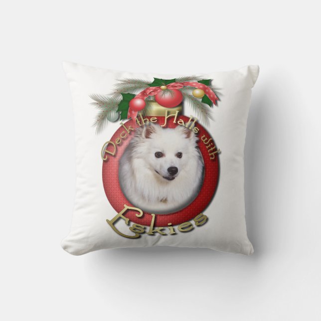 Christmas - Deck the Halls - Eskies Cushion (Front)
