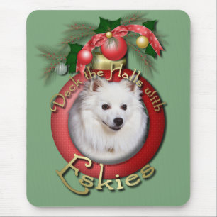 Christmas - Deck the Halls - Eskies Mouse Mat