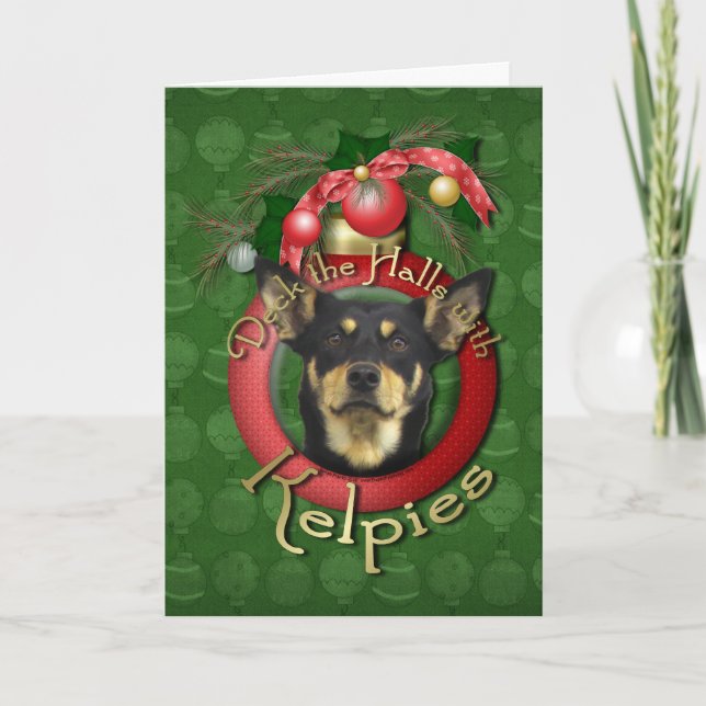 Christmas - Deck the Halls - Kelpies Holiday Card (Front)