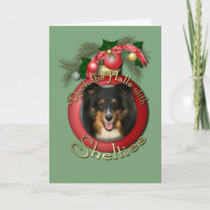 Christmas - Deck the Halls - Sheltie - Chani Holiday Card