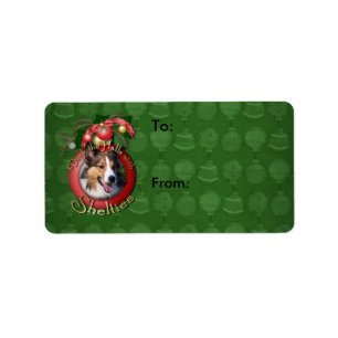 Christmas - Deck the Halls - Shelties Label