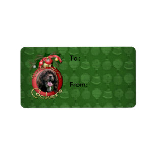 Christmas - Deck the Halls with Cockers Label