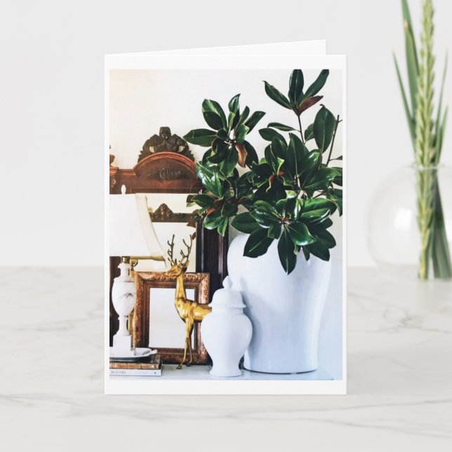 CHRISTMAS DECOR AND CHRISTMAS GREETINGS ALL IN ONE CARD (Front)