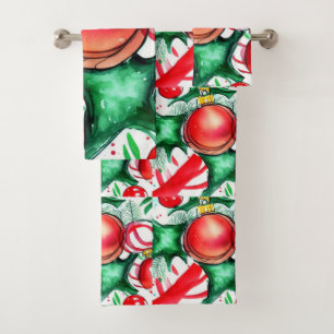 Christmas Decor Bath Towel Set