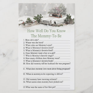 christmas decor car how well do you know baby show