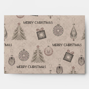Christmas decor, Christmas, vintage, retro, paper Envelope