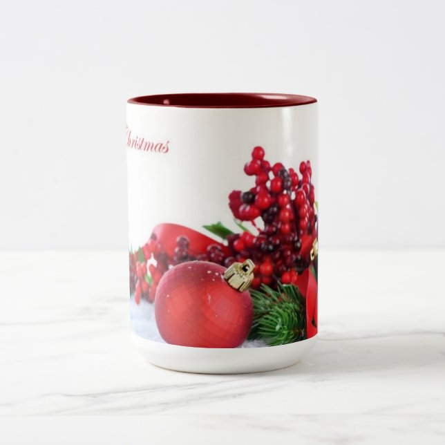 ****CHRISTMAS DECOR FOR YOU**** Two-Tone COFFEE MUG (Center)