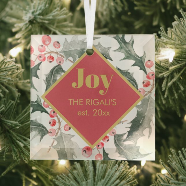 Christmas Decor  Glass Tree Decoration (Insitu)