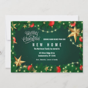 Christmas Decor Holiday Moving Card