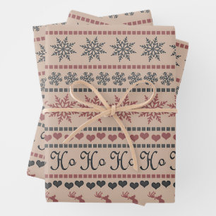 Christmas decor wrapping paper sheet