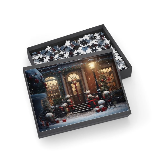 Christmas Decorated Front Porch Scene 520pcs Jigsaw Puzzle (Creator Uploaded)
