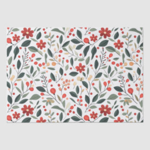 Christmas Decoration and Plants Tissue Paper