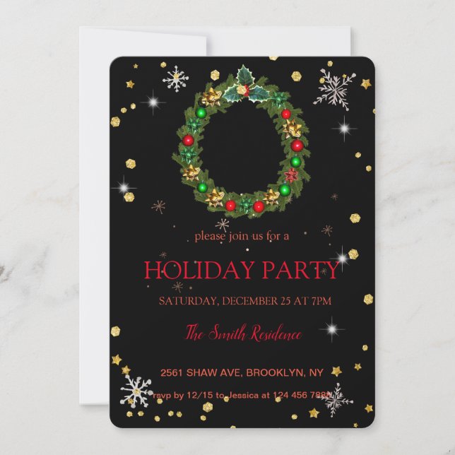 Christmas decoration , Christmas  Invitation (Front)
