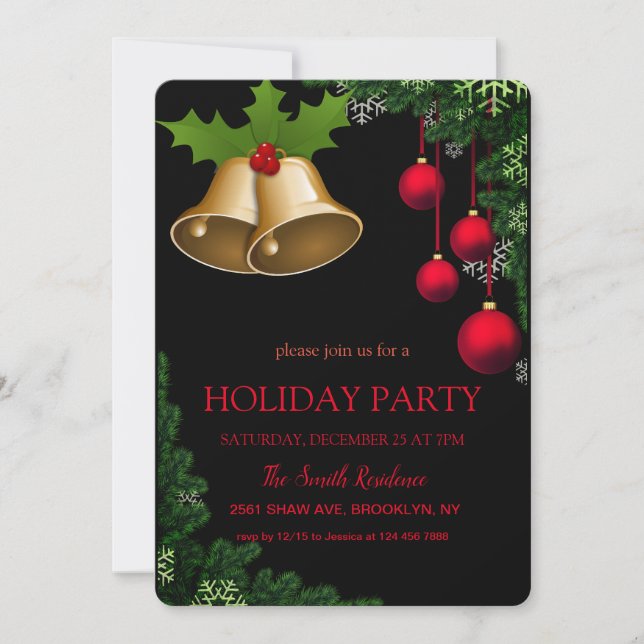 Christmas decoration Jingu Bells Invitation (Front)