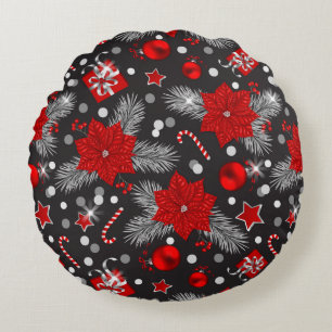 Christmas decoration pattern design round cushion