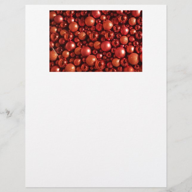 Christmas Decoration Red Baubles (Front)