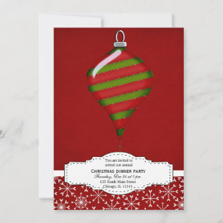 Christmas Decoration (Red) Invitation