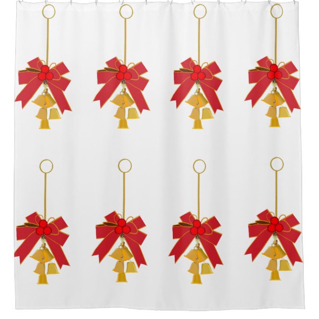 Christmas Decoration Shower Curtain (Front)