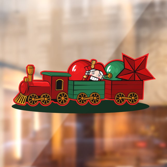 Christmas Decoration Toy Train Set Xmas Decor Window Cling (Sheet 2)